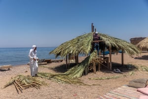 בקתה בחוף סיני במצרים