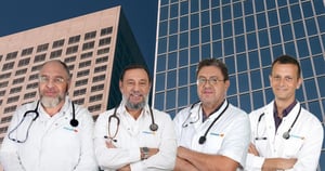 רופאי מאוחדת מימין לשמאל: יותם אלמגור, אוריאל טרנובסקי, דני כהן וזאב ירן מרגלית