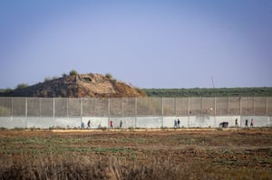גבול ישראל עזה בימים טובים יותר 