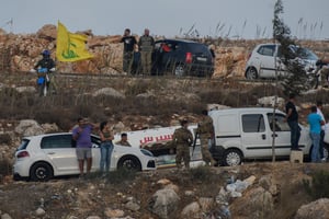 חיילי צה"ל ופעילי חיזבאללה בגבול עם לבנון