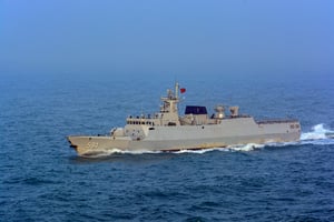 ספינת מלחמה של צבא סין 