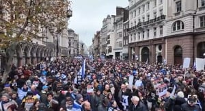 הפגנה בלונדון בעד ישראל 