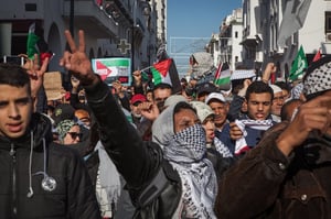 הפגנות בעבר נגד ישראל (הכרת טראמפ בירושלים) ברבאט שבמרוקו