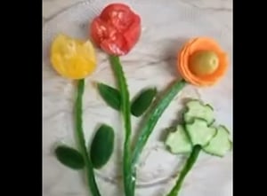 לשמחת הילדים: כך תצרו זר פרחים מירקות בקלי קלות! 
