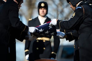הלוויה של חייל אמריקאי, אילוסטרציה