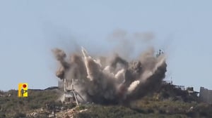 חיזבאללה מפרסם תיעוד: כך הטיל נפל במוצב הישראלי | צפו