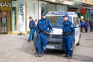 שוטרים בבירת פינלנד הלסינקי
