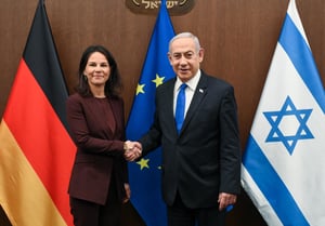 נתניהו עם שרת החוץ של גרמניה