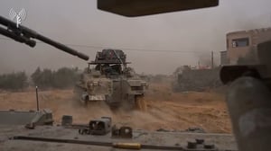 טנקים ישראלים ברצועת עזה במלחמת חרבות ברזל