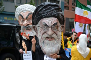 הפגנה נגד איראן בניו יורק