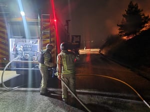 שריפה גדולה פרצה במרחב מטולה כתוצאה מירי מלבנון