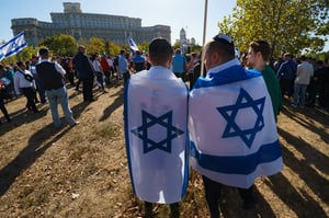 עצרת תמיכה בישראל ברומניה