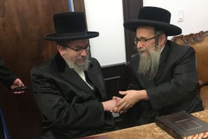 הרה"צ רבי יעקב יוסף טווערסקי מסקווירא, בבתי אדמור"י ארה"ב 