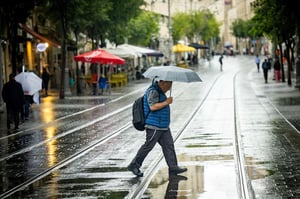 גשם בירושלים בשנה שעברה 