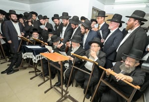 רבבות התכנסו בתפילה | תיעוד ממעמד התפילה במעונו של הגר"ד לנדו
