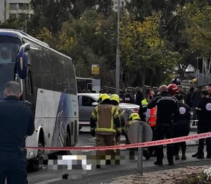 זירת התאונה הקשה בשכונת שמעון הצדיק בירושלים