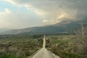 מבט לחרמון מעין פית, רמת הגולן