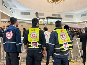 מתנדבי מד''א-הצלה דרום יאבטחו את רבבות העולים להשתטח על ציונו של הבבא סאלי בנתיבות ביומא דהילולא