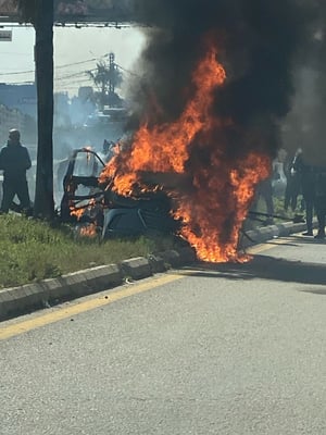 זירת החיסול בלבנון