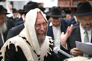 הגה"צ רבי אלימלך בידרמן במעמד אשתקד