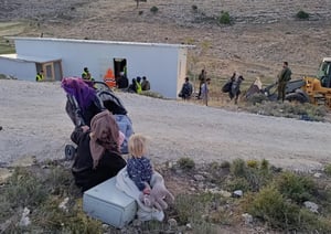 פינוי המשפחות מביתן בגבעת אור נחמן בבנימין