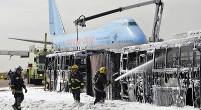 זה רק תרגיל: מטוס עם נוסעים התרסק בשדה