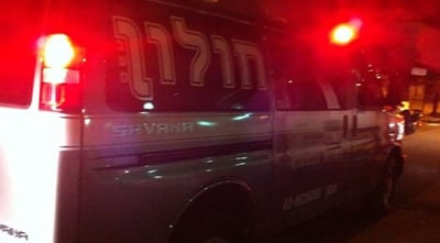 כוחות הצלה בזירת האירוע, הלילה
