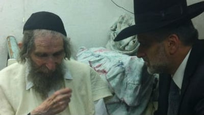 השר ישי במעונו של הרב שטיינמן