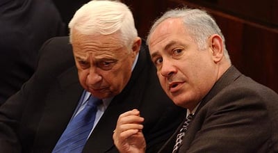 נתניהו ושרון