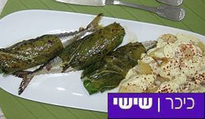 מתכון לסרדינים ממולאים בשקדים וחמוציות עטופים עלי מנגולד