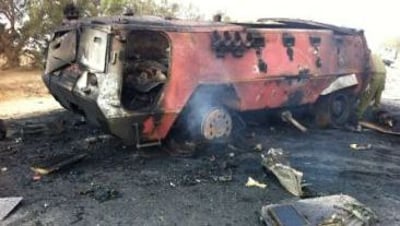 הנגמ"ש המצרי עליו השתלטו המחבלים