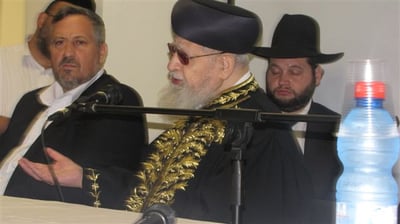 מרן הרב עובדיה במכללה החרדית