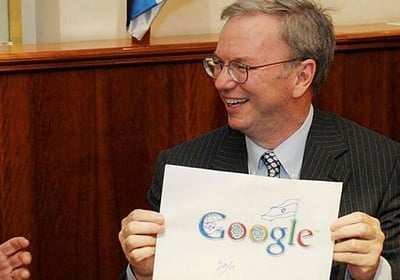 אריק שמידט בביקורו בישראל