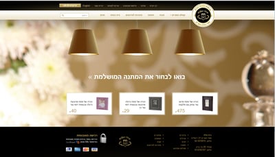 דף הבית של האתר החדש