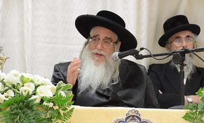 האדמו"ר מצאנז בוועידה
