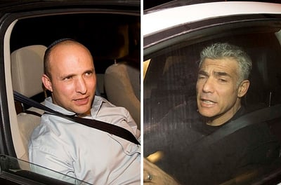 לפיד ובנט בימי המשא ומתן