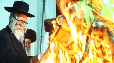 הרב ברלנד בהדלקה