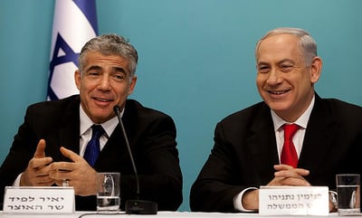 "יום היסטורי". נתניהו ולפיד