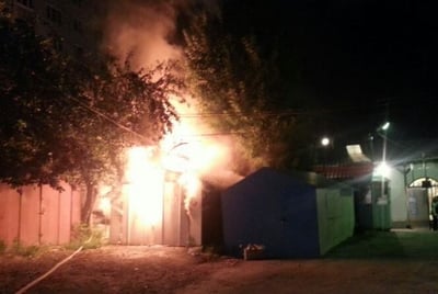 אומן: שריפה ליד ציונו של רבי נחמן מברסלב