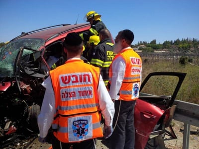 זירת התאונה הקשה