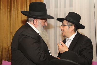 שלמה ברסקה ויו"ר ש"ס בירושלים אלי שמחיוף