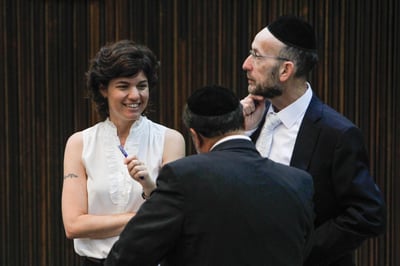 תמר זנדברג עם ח"כים חרדים