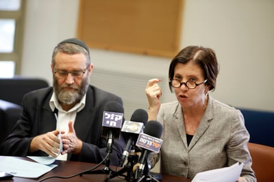 זהבה גלאון וח"כ משה גפני