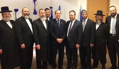 ראש העיר ניר ברקת ונציגי "יהדות התורה"