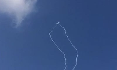 יירוט הטילים מעל גוש דן • צפו בוידאו