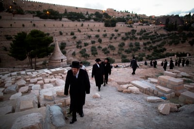 תיעוד: הילולת "אור החיים" בהר הזיתים