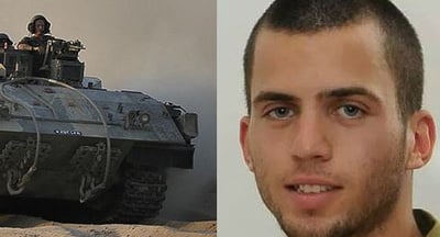 שאול אורון לצד נגמ"ש