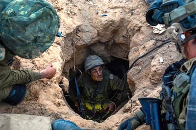 אחת המנהרות שנחשפה בידי צה"ל