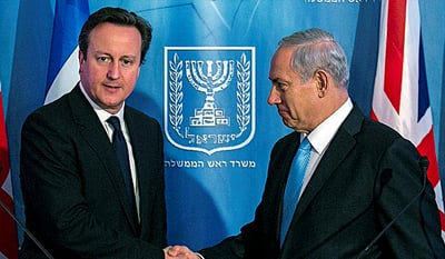 ראש ממשלת בריטניה דיוויד קמרון עם נתניהו