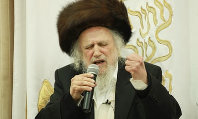 הגר"ש אוירבך במעמד הקבלת פני רבו: 'אחים שלנו רוצים לכלותינו'